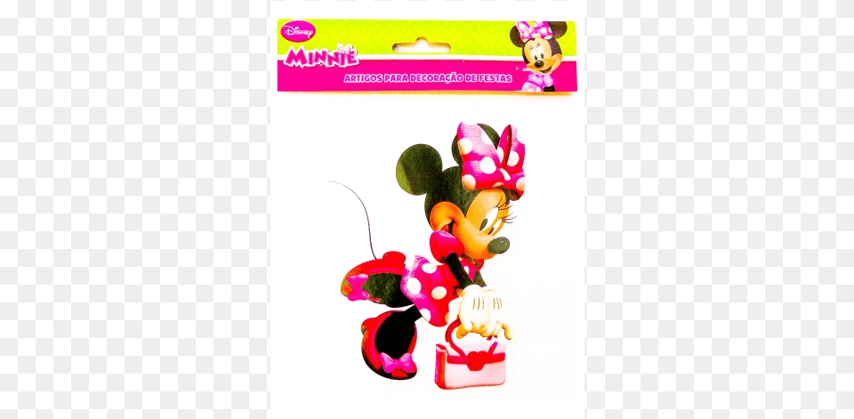 Mini Painel Minnie Rosa Minnie Mouse Bowtique Treat Bags Pack Of 8 Party, Baby, Figurine, Person, Envelope Png Image