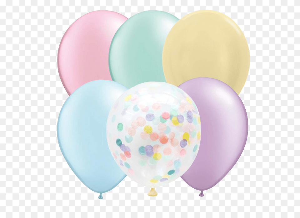 Mini Pastel Pearl Confetti Balloons, Balloon Free Png