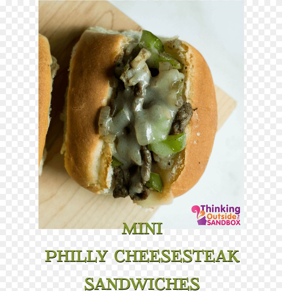 Mini Philly Cheesesteak Sandwich Recipe Mini Philly Cheesesteak Sandwiches, Burger, Food, Bread Free Png Download