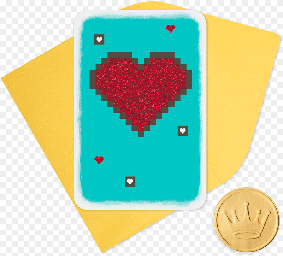 Mini Pixel Art Heart Love Black Heart Pixel Art, Gold, Credit Card, Text Png Image