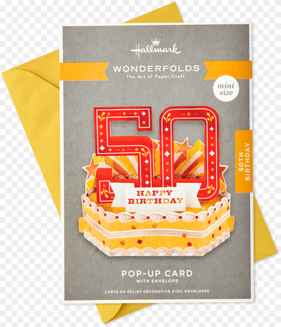 Mini Pop Up 50th Birthday Horizontal, Advertisement, Poster, People, Person Png Image