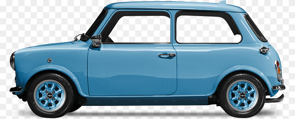 Mini Remastered By David Brown Automotive David Brown Racing Green Classic Mini, Car, Transportation, Vehicle, Machine Free Transparent Png