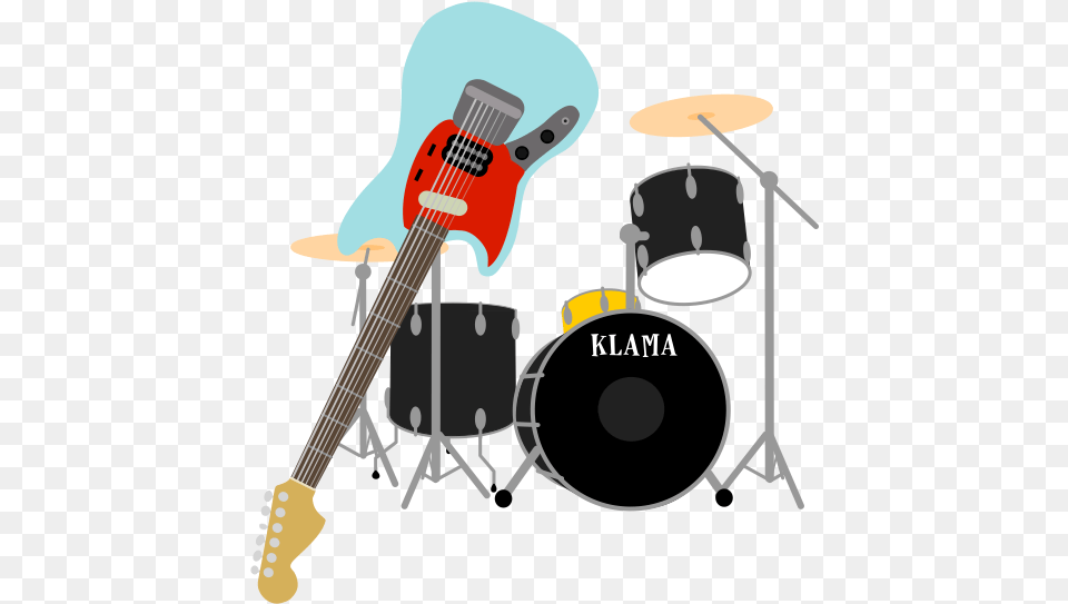 Mini Rock Band Messages Sticker 2 Drums, Guitar, Musical Instrument, Bass Guitar, Drum Free Png