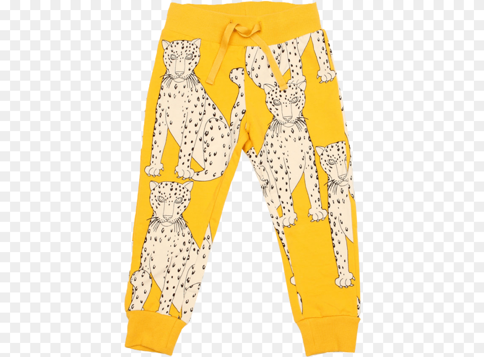Mini Rodini Snow Leopard Sweatpants Download Board Short, Clothing, Pants, Pajamas Png