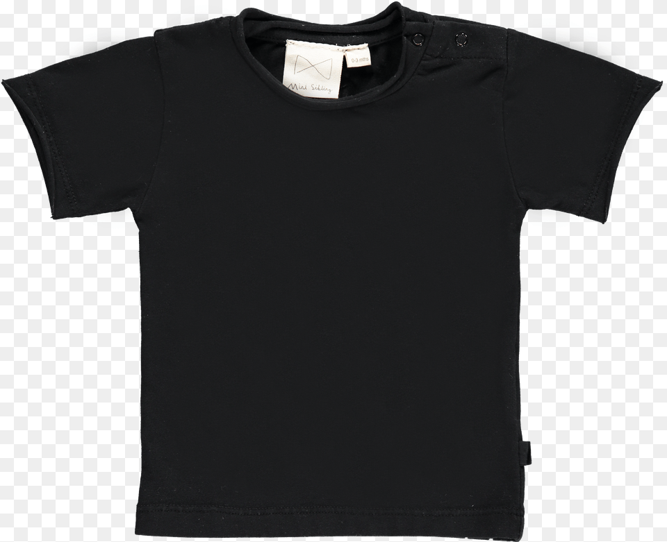 Mini Sibling Black Short Sleeve Baby T Shirt Baby Black T Shirt Free Png Download