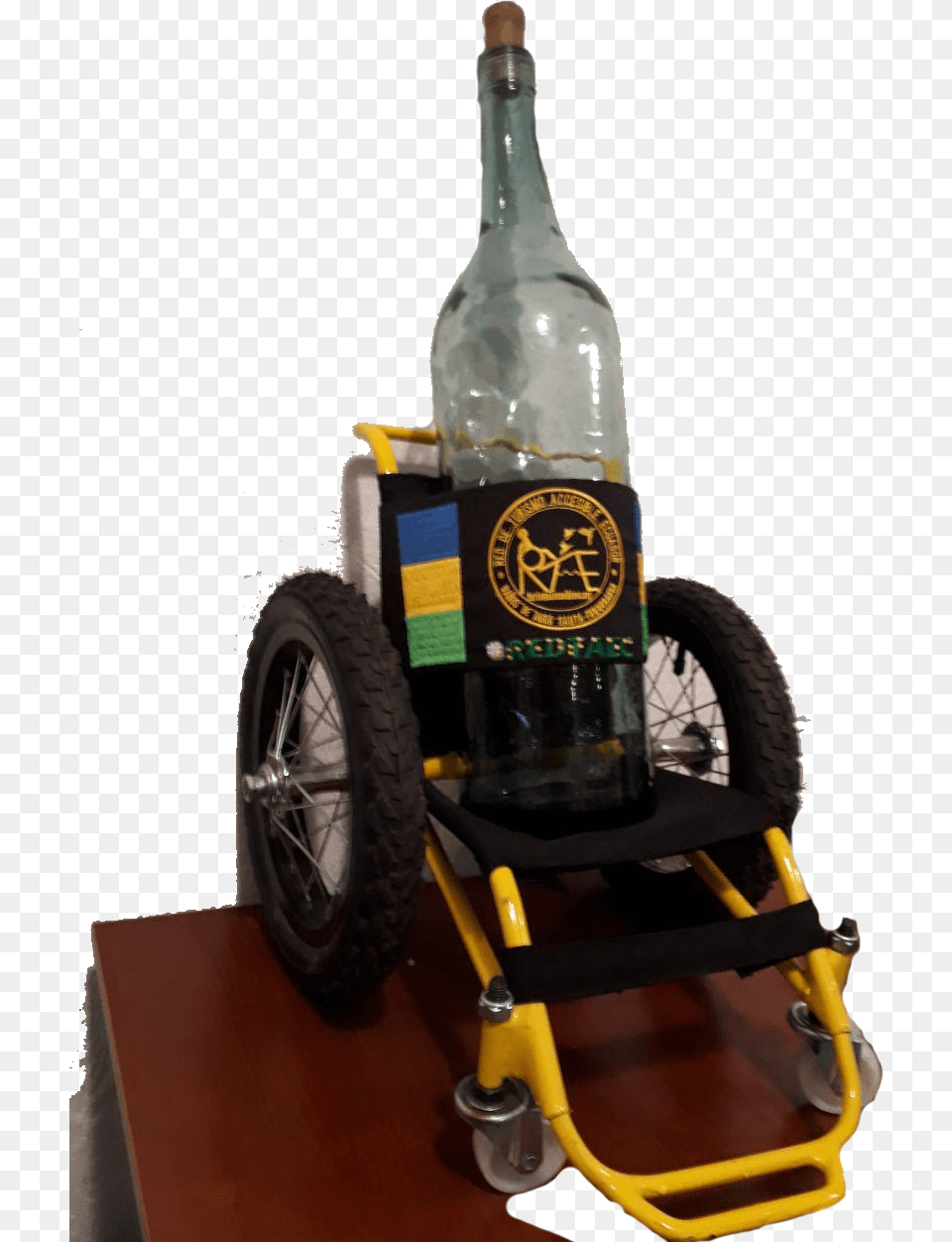Mini Silla Portadora De Vinos Con Botella De Coleccin, Bottle, Machine, Wheel, Alcohol Png