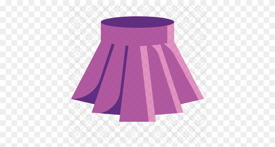 Mini Skirt Icon Of Flat Style Purple Skirt Clipart, Clothing, Miniskirt Free Png Download