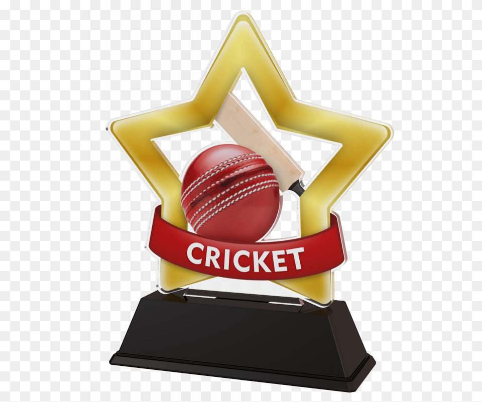 Mini Star Cricket Trophy Well Done Medal Transparent, Ball, Cricket Ball, Sport Png