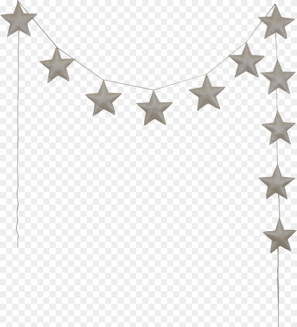 Mini Star Garland Iridescent Creme Cut Out Numero Stjerne, Accessories, Jewelry, Necklace, Star Symbol Free Transparent Png