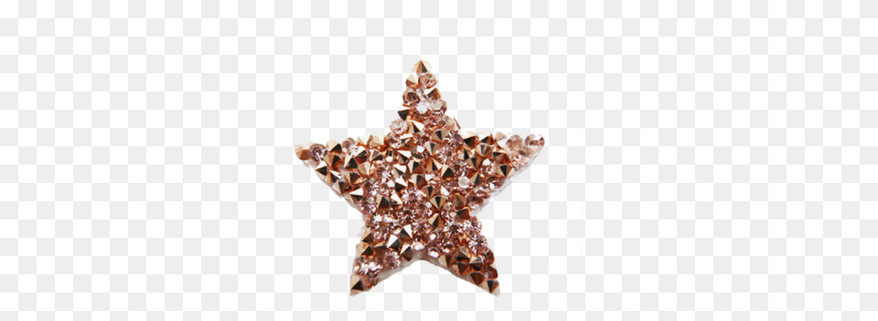 Mini Star Rock Crystal Rose Gold Star, Accessories, Chandelier, Lamp, Gemstone Png