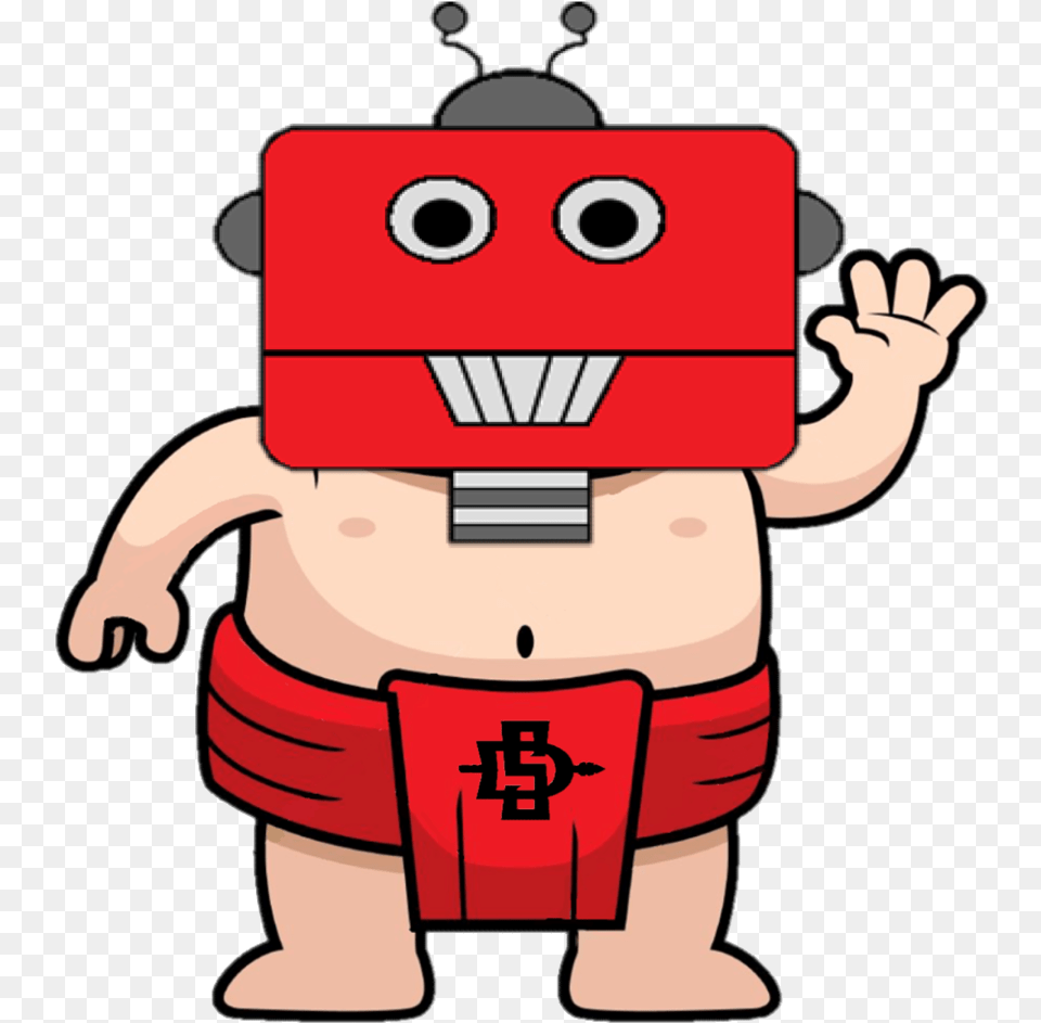 Mini Sumo Robot Competitor Sumo Wrestler Cartoon, Baby, Person Png Image