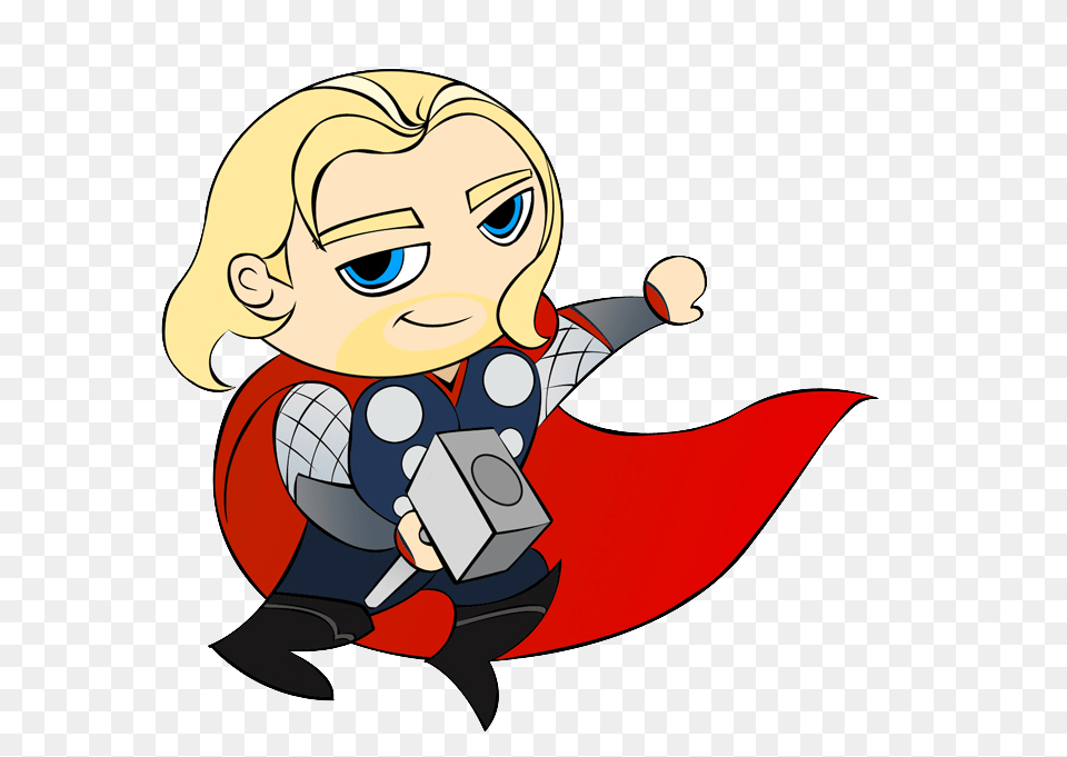 Mini Thor Cartoon Clipart, Baby, Face, Head, Person Png