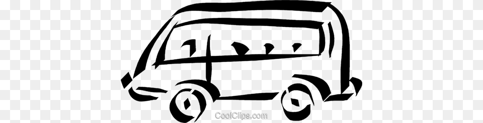 Mini Van Royalty Vector Clip Art Illustration, Vehicle, Transportation, Bus, Minibus Free Png