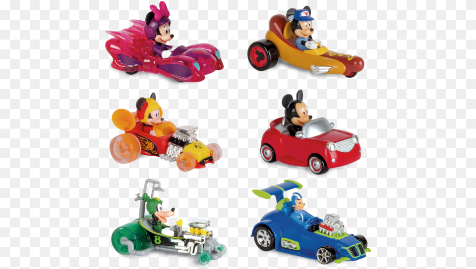 Mini Vehicles Pack1 Wave2 Mickey And The Roadster Racers Toys, Kart, Transportation, Vehicle, Baby Free Transparent Png