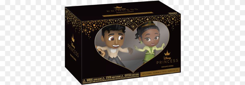 Mini Vinyl Figures Princess And The Frog Funko Pop, Box, Baby, Person, Cardboard Png