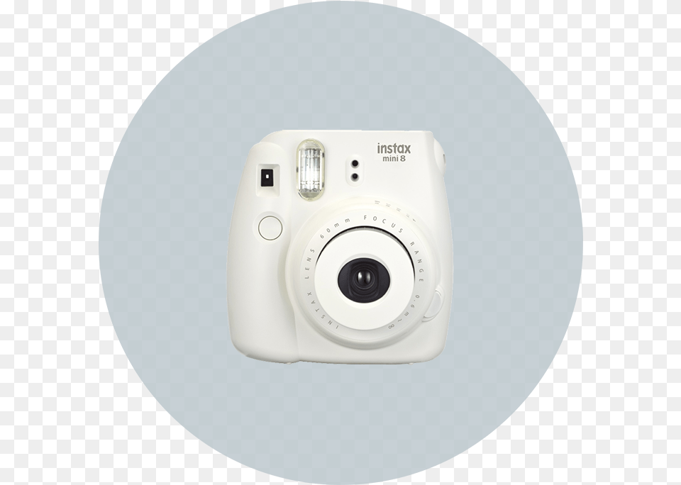 Mini White Instant Camera, Digital Camera, Electronics, Disk Png