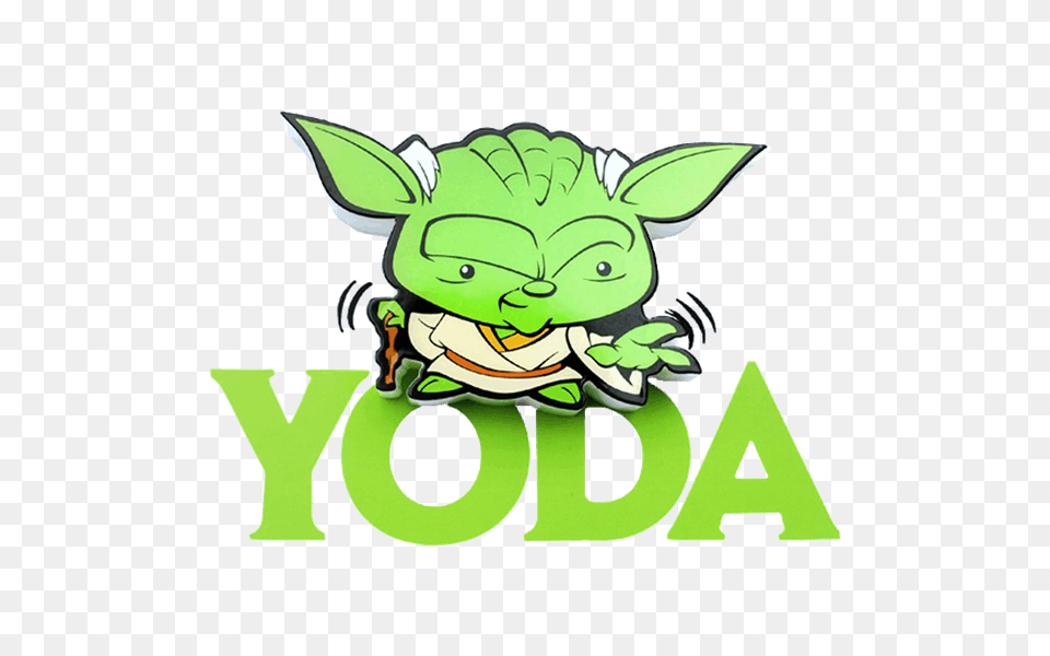 Mini Yoda Led Night Light, Green, Cartoon Png