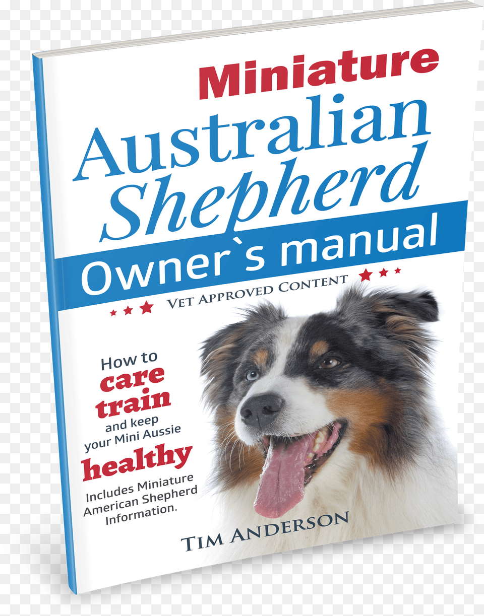 Miniature Australian Shepherd Owner S Manual Dog Catches Something, Advertisement, Poster, Animal, Canine Free Transparent Png