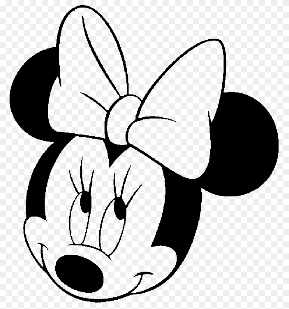 Minie Mouse Coloring Pages, Gray Png