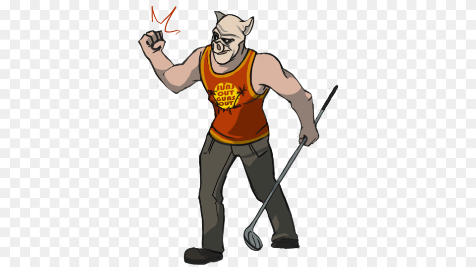 Minigolf, Adult, Cleaning, Male, Man Png Image