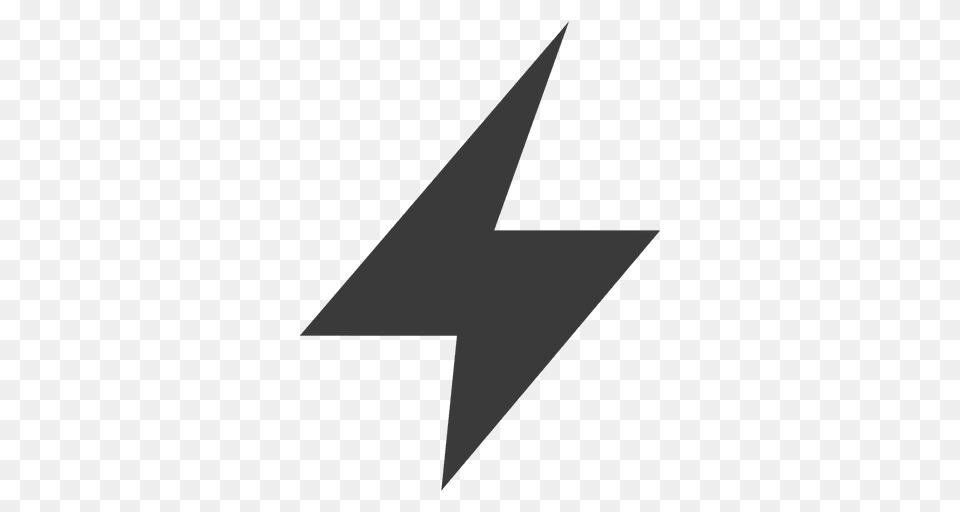 Minimal Lightning Bolt, Star Symbol, Symbol Png Image