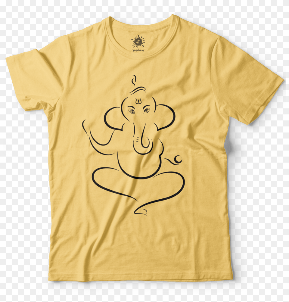 Minimalist Ganesha, Clothing, Shirt, T-shirt, Face Free Png
