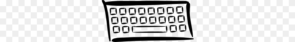 Minimalist Keyboard Clip Art, Computer Hardware, Electronics, Hardware, Screen Free Png Download