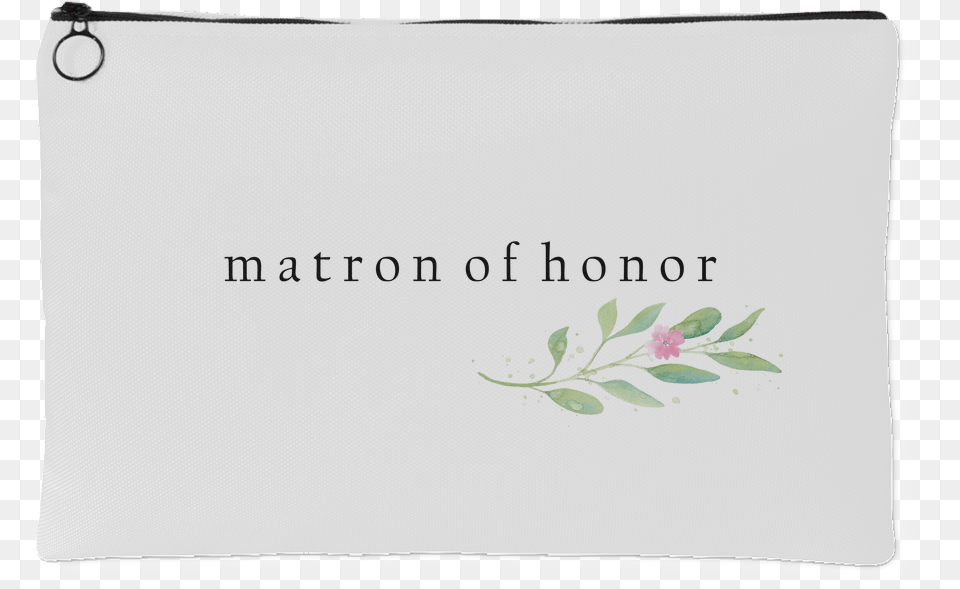 Minimalist Watercolor Floral Accessory Bag Wallet, White Board, Plant, Text, Art Free Png Download