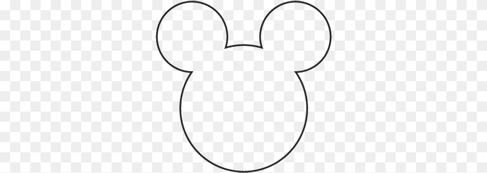 Minimalistic Logos Of Famous Brands Mickey Mouse Disney Minimalist Black And White, Home Decor Png