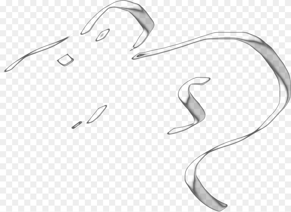 Minimalistic Rat Clip Arts Sketch, Gray Png Image