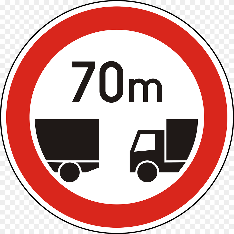 Minimum Safe Following Distance Between Vehicles Sign In Hungary Clipart, Symbol, Road Sign Png