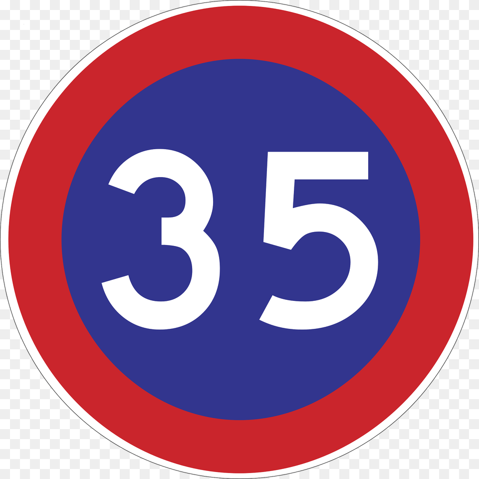 Minimum Speed Limit Sign In Argentina Clipart, Symbol, Number, Text Free Png