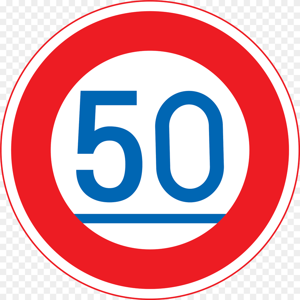 Minimum Speed Limit Sign In Japan Clipart, Symbol, Road Sign, Text, Number Free Png