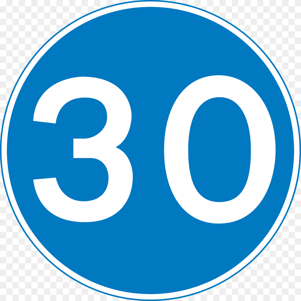 Minimum Speed Limit Sign In Uk Clipart, Symbol, Number, Text, Disk Png Image