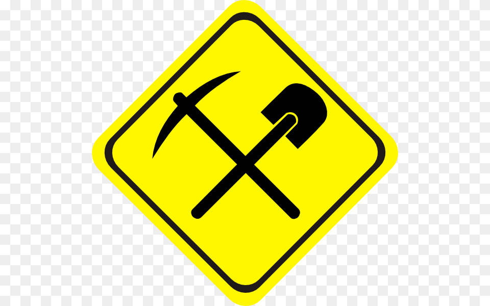 Mining Cliparts, Sign, Symbol, Road Sign Png Image