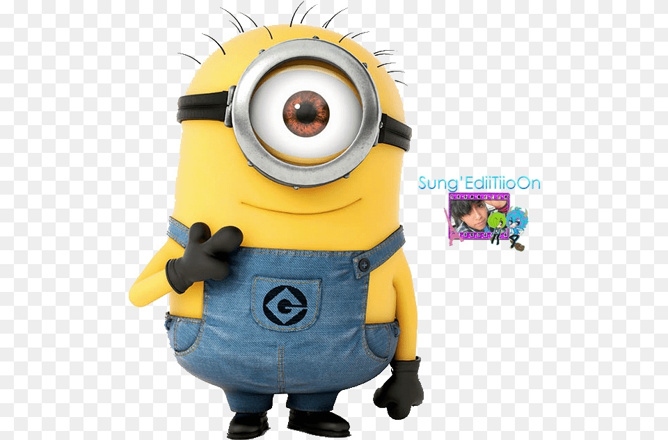 Minion Amp Mike Download Minion With Middle Finger, Person, Clothing, Glove Free Transparent Png