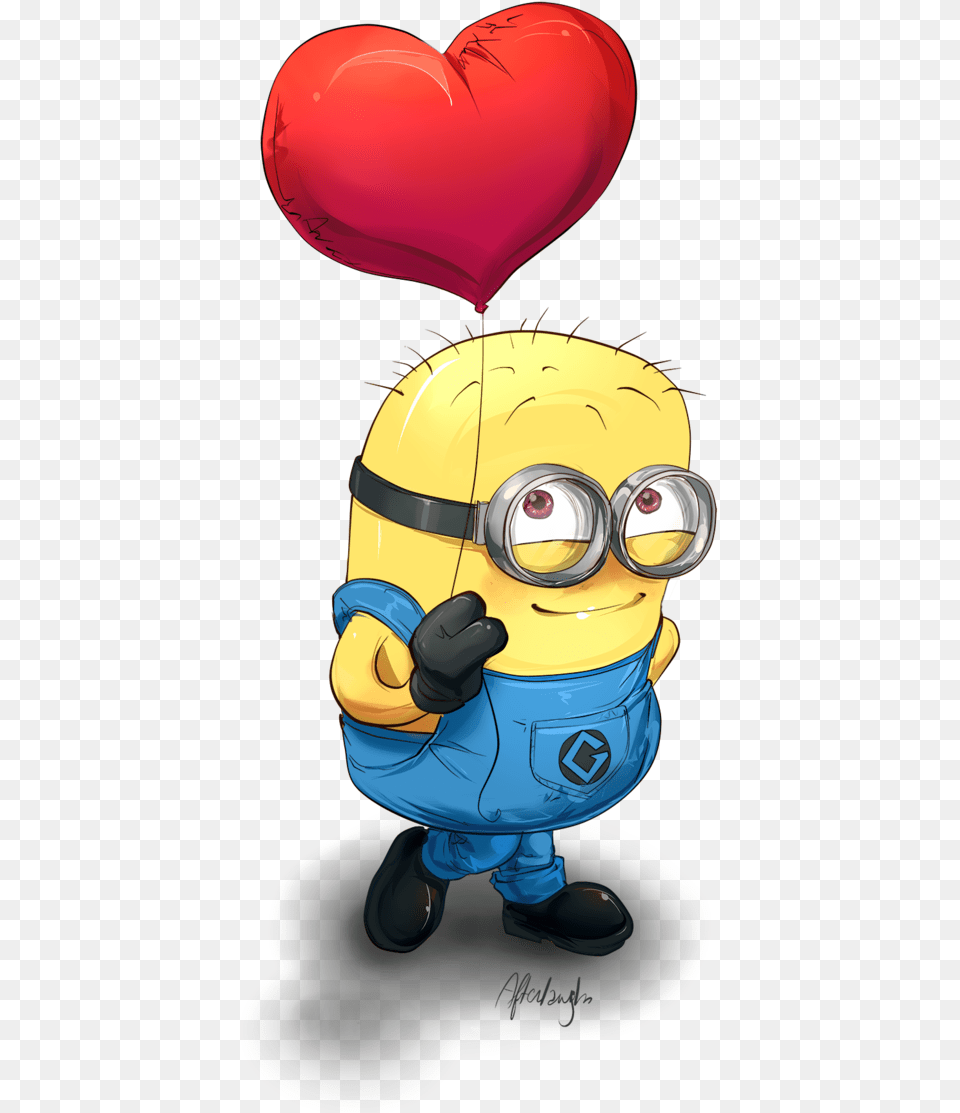 Minion Clipart Cute Cartoons Wallpapers With Quotes Minion Love Quotes, Balloon, Nature, Outdoors, Snow Png