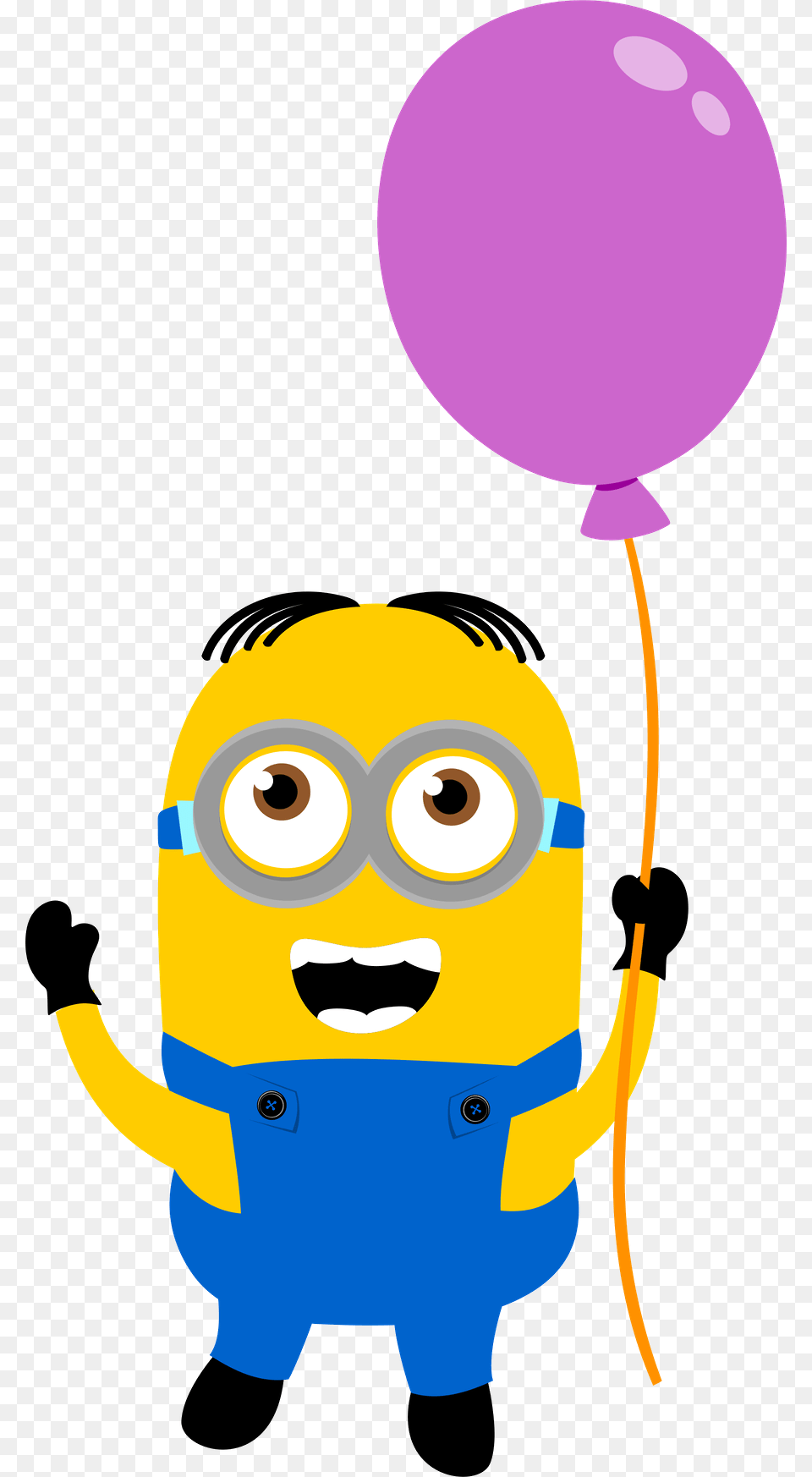 Minion Clipart Thanks Happy Birthday Minions, Balloon, Baby, Person, Purple Free Png Download