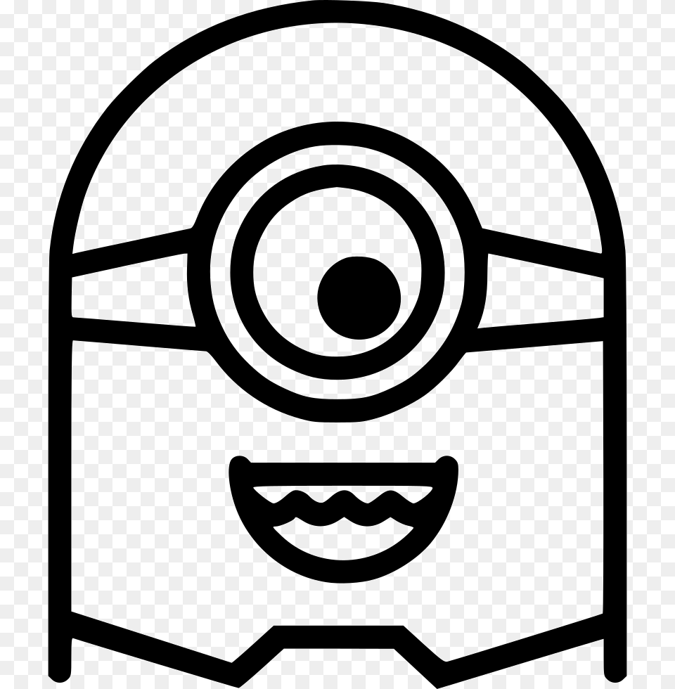 Minion Comments Bullseye, Stencil Free Png Download