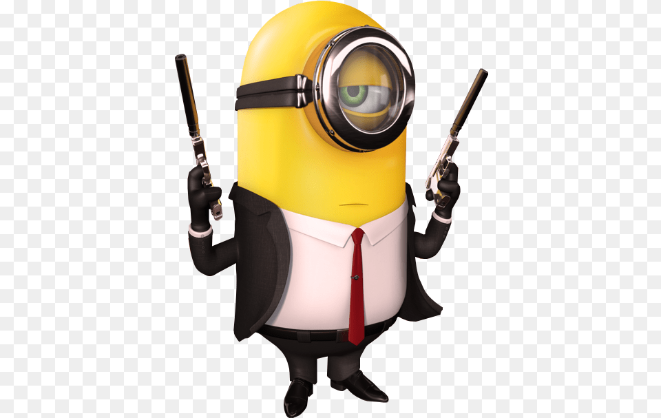 Minion Hitman Minion, Helmet, Adult, Male, Man Png Image