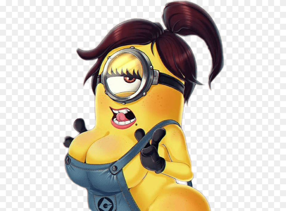 Minion Lady Sexy Banana Thicc Mmm Moans Pleasedontkillme Christian Moms Against Dabbing, Publication, Book, Comics, Woman Free Png Download