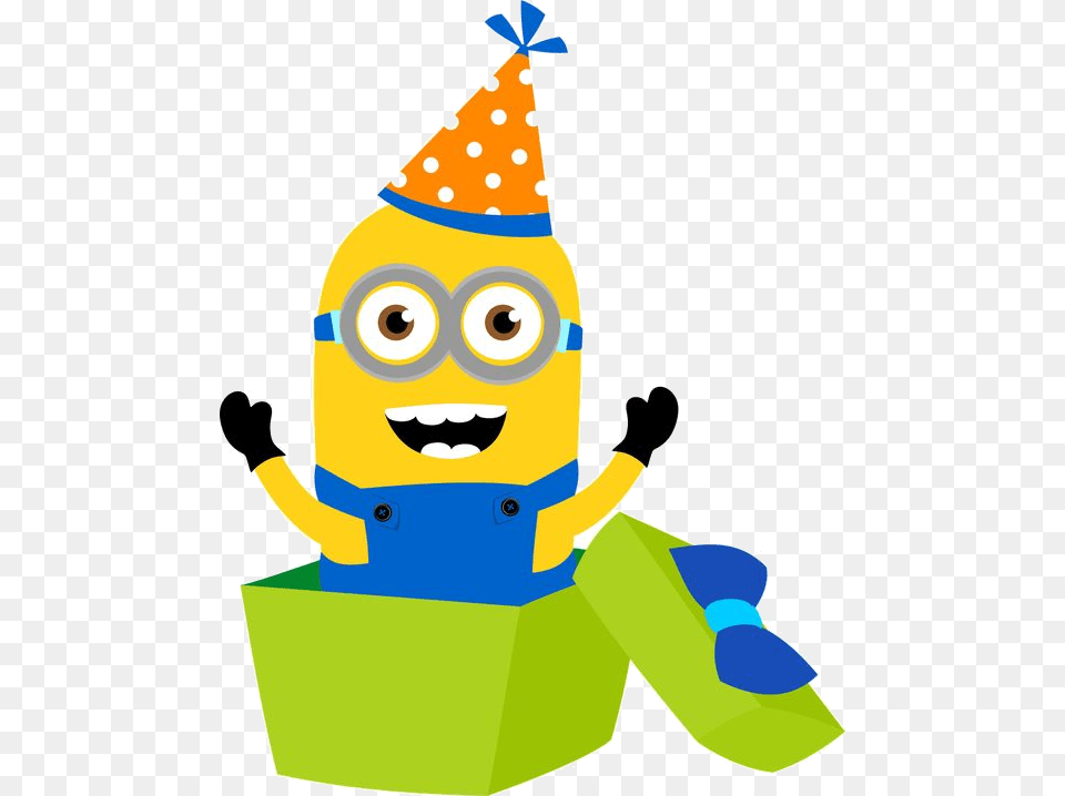 Minion Luau On Minions Despicable Me And Clipart Image Minion With Birthday Hat, Clothing, Baby, Person Free Png Download