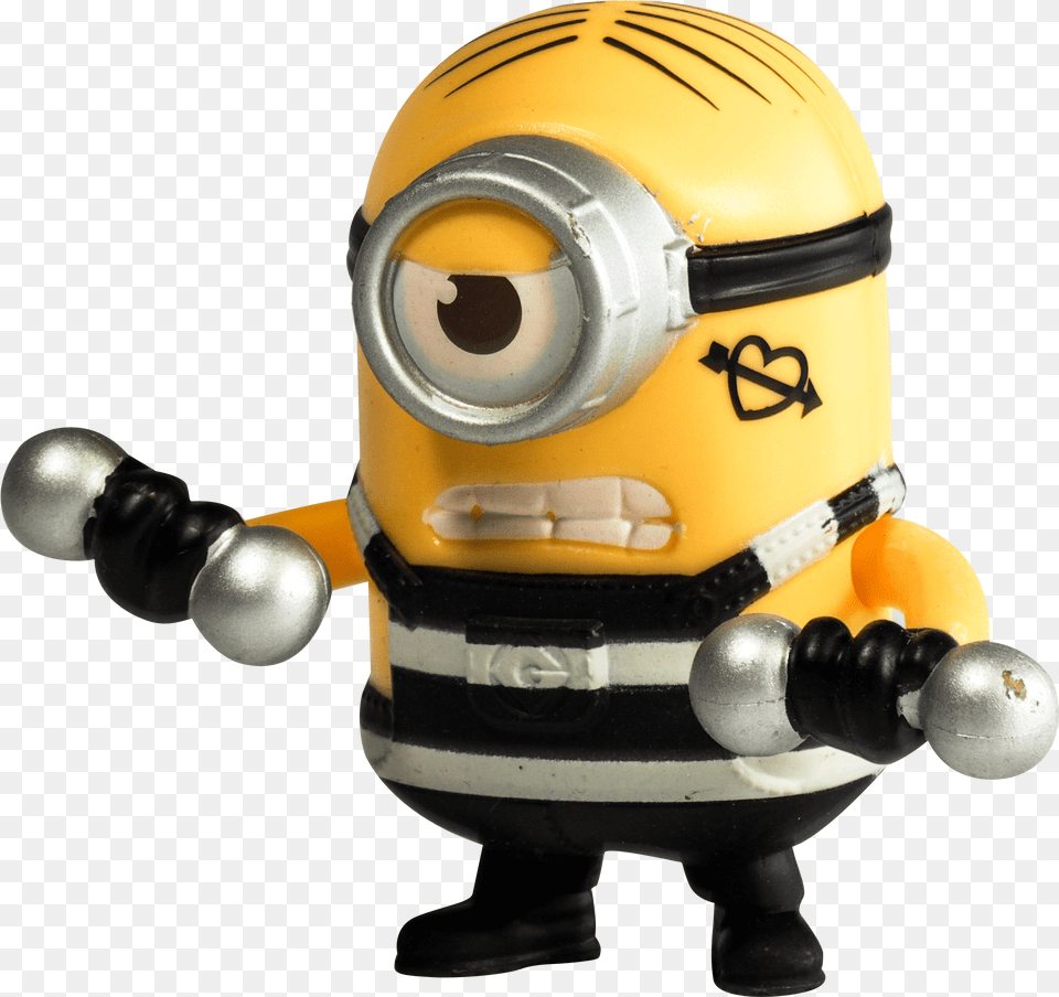Minion With Dumbbells Transparent Minions, Robot Free Png