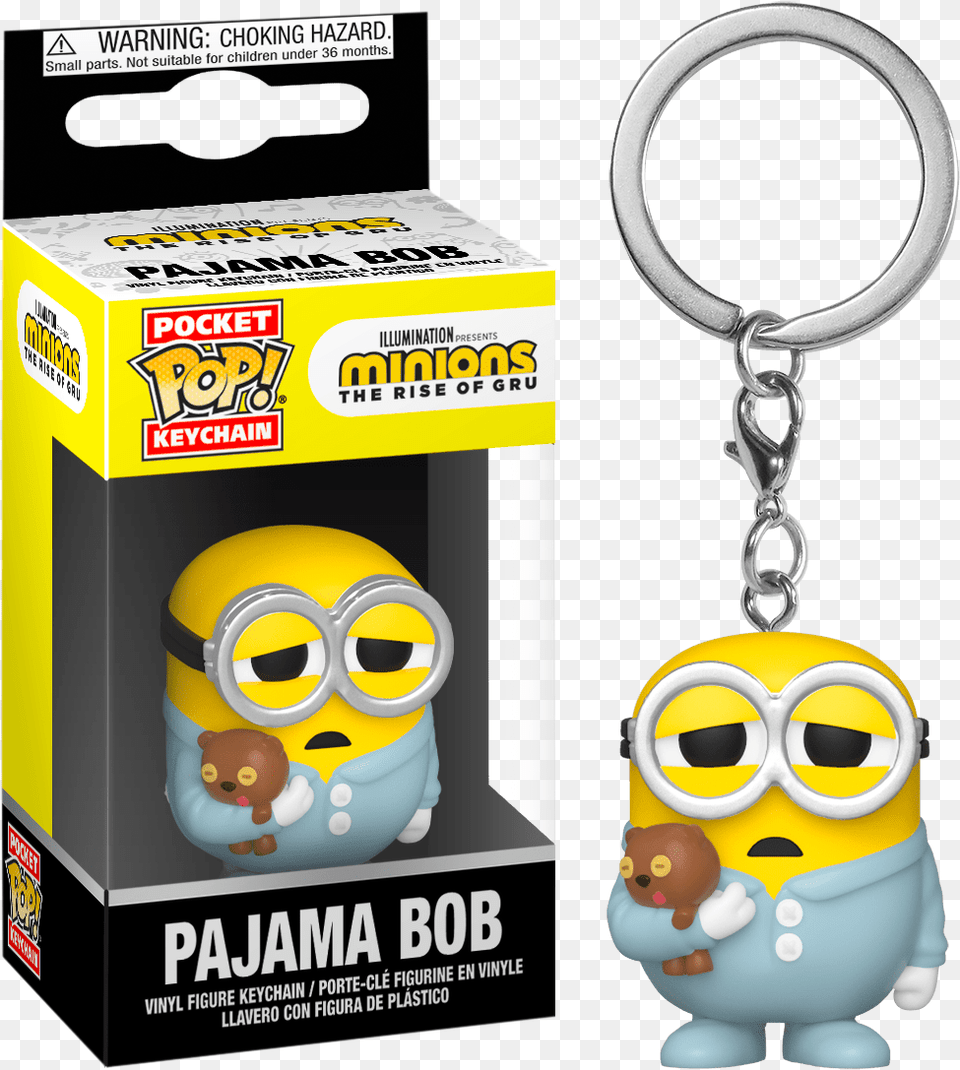 Minions 2 Rise Of Gru Bob Pajamas Pocket Pop Keychain Funko Minions Pajama Bob, Accessories, Toy, Goggles, Jewelry Free Png Download