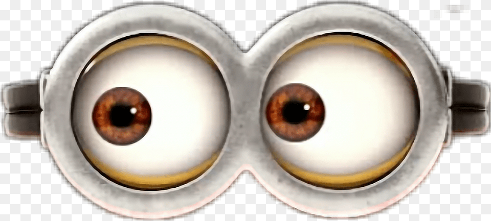 Minions Glasses Snap Snapchat Transparent Minion Eyes, Accessories, Goggles Free Png