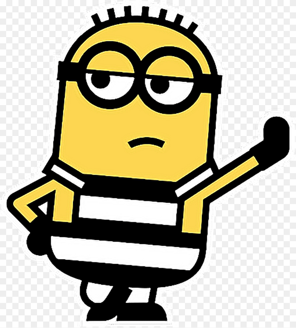 Minions Holding A Banana Clipart Download Minion Dave Sticker, Baby, Face, Head, Person Free Transparent Png