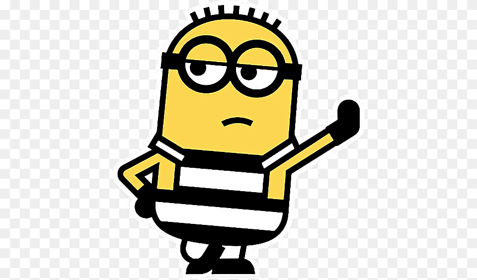 Minions Minion Bored Freetoedit, Sticker, Baby, Face, Head Free Png Download