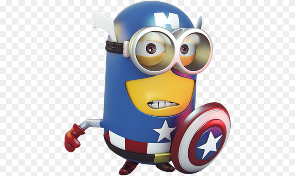 Minions Minion Captain America Free Png