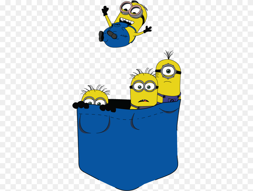 Minions Pocket, Bag, Face, Head, Person Png Image