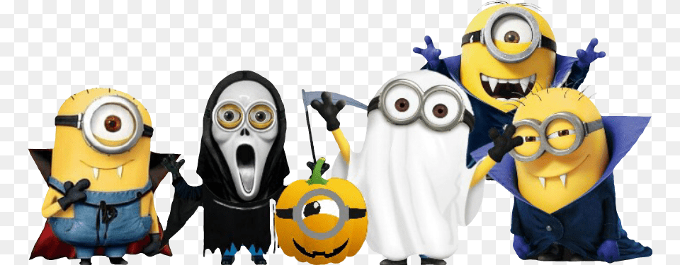 Minions Scary Halloween Halloweeniscoming Halloweentime Halloween Minions, Baby, Person, Toy, Adult Free Png Download